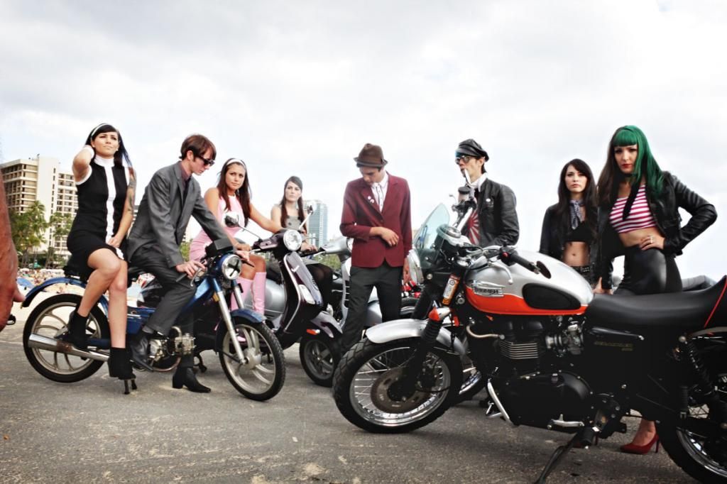 Modern Vespa Honolulu magazine photo shoot yesterday